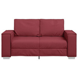 Vidaxl Sofa Chair Wine Red 160 X 78 X 84 Cm Artificial Leather - thumbnail 4