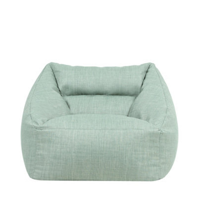 icon Natalia Outdoor Woven Adults Bean Bag Armchair, Ready Filled Large Beanbag Sage Green - image 1