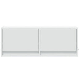 Vidaxl Tv Wall Cabinet With Led Lights White 100X31X35 Cm - thumbnail 6