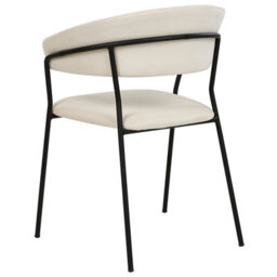 Beliani Set Of 2 Dining Chairs Mariposa Velvet Off-White - thumbnail 7