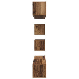 Berkfield Tv Cabinet Set 6 Pcs Old Wood Medium Engineered Wood - thumbnail 8