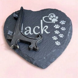 Dog Loss Pet Grave Stone Angel Slate Puppy Grief Markers Memorial Heart Plaque - thumbnail 5