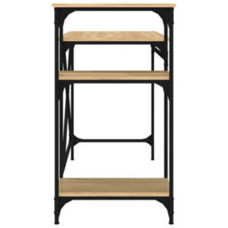 Berkfield Desk With Shelves Sonoma Oak 105X50X90 Cm Engineered Wood&iron - thumbnail 6