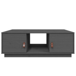 Berkfield Coffee Table Grey 100X50X35 Cm Solid Wood Pine - thumbnail 6