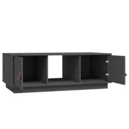 Berkfield Coffee Table Grey 100X50X35 Cm Solid Wood Pine - thumbnail 7