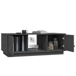 Berkfield Coffee Table Grey 100X50X35 Cm Solid Wood Pine - thumbnail 5