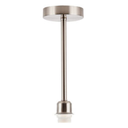 Happy Homewares Classic Satin Nickel Ceiling Light Fixture To Showcase Lamp Shades