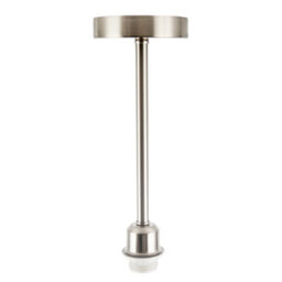 Happy Homewares Classic Satin Nickel Ceiling Light Fixture To Showcase Lamp Shades - thumbnail 3