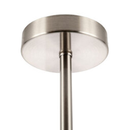 Happy Homewares Classic Satin Nickel Ceiling Light Fixture To Showcase Lamp Shades - thumbnail 4