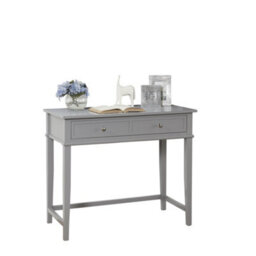 Dorel Home Franklin Writing Desk With 1 Drawer Grey - thumbnail 3