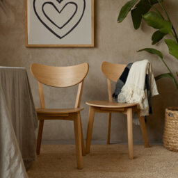 Wyld Haus Set Of 2 Saffron Natural Oak Effect Dining Chairs - thumbnail 2