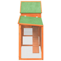 Berkfield Rabbit Hutch Brown 185.5X60.5X109.5 Cm Solid Wood Pine - thumbnail 6