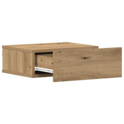 Berkfield Compact Floating Nightstands 2 Pcs Artisan Oak 40X32X15 Cm Engineered Wood - thumbnail 6