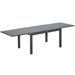 Outsunny Extendable Garden Table 10 Seater For Lawn Balcony And Backyard Grey - thumbnail 2