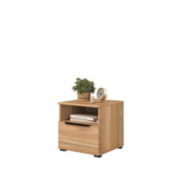 Arte Elegant Tokyo Bedroom Set - Wardrobe, Bedside Table, Chest Of Drawers, Oak Mauvella Finish, Modern Design - thumbnail 8