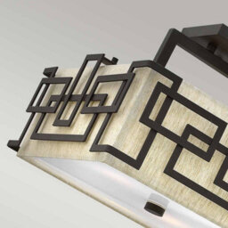 Luminosa Lighting Elstead Lanza 3 Light Semi Flush Ceiling Light Oil Rubbed Bronze, E27 - thumbnail 3