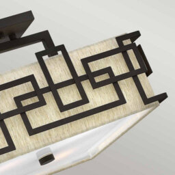 Luminosa Lighting Elstead Lanza 3 Light Semi Flush Ceiling Light Oil Rubbed Bronze, E27 - thumbnail 4