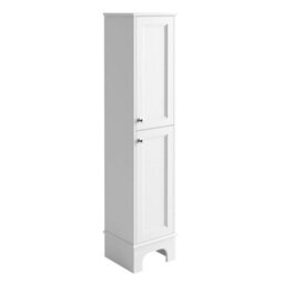 Plum&clay Beckett White Floor Standing Bathroom Tall Storage Unit (H)1618mm (W)360mm - thumbnail 2