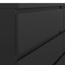 Furniture To Go Naia Wide Chest Of 6 Drawers (3+3) In Black Matt (W) 153.6 X  (H) 70.1 X (D) 50Cm - thumbnail 8