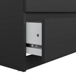 Furniture To Go Naia Wide Chest Of 6 Drawers (3+3) In Black Matt (W) 153.6 X  (H) 70.1 X (D) 50Cm - thumbnail 9