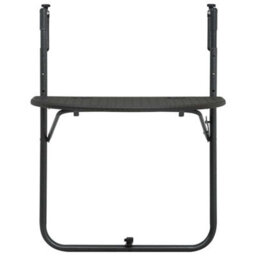 Walplus Hanging Balcony Table Brown 60X64X83.5 Cm Plastic Rattan Look - thumbnail 2