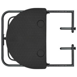 Walplus Hanging Balcony Table Brown 60X64X83.5 Cm Plastic Rattan Look - thumbnail 6