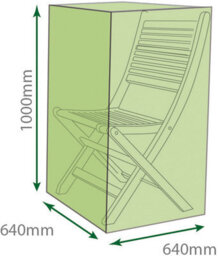 Netagon Garden Outdoor Water Resistant Staking & Reclining Garden Chair Cover In Green - thumbnail 2
