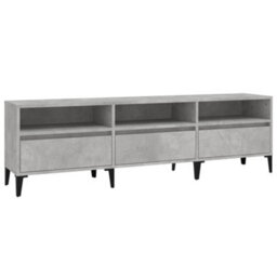 Berkfield Tv Cabinet Concrete Grey 150X30X44.5 Cm Engineered Wood - thumbnail 2