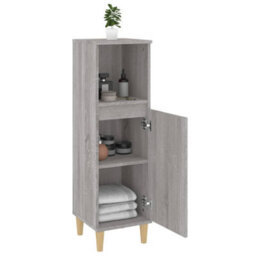Vidaxl Bathroom Cabinet Grey Sonoma 30X30X100 Cm Engineered Wood - thumbnail 4