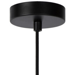 Lucide Julius Glass Ceiling Pendant Light Black Smoked - thumbnail 5