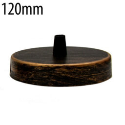 One Outlet Ceiling Rose Metal Pendant Light Cover Plate 120mm Brushed Copper With Accessories For Vintage Ceiling And Wall Lamps - thumbnail 1
