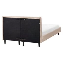 Beliani Bed Fabric Fitou 120 X 200 Cm (Eu Small Double) Beige - thumbnail 6