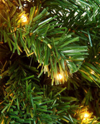 Werchristmas Pre-Lit Extra-Thick Pine Artificial Christmas Garland 9 Ft, 80 Warm White Leds - thumbnail 5