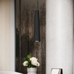 Luminosa Lighting Luminosa Electra Slim Pendant Ceiling Light Black Concrete - thumbnail 7