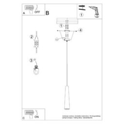 Luminosa Lighting Luminosa Electra Slim Pendant Ceiling Light Black Concrete - thumbnail 4