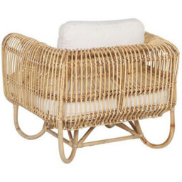 Beliani Garden Armchair Dolcedo Rattan Natural - thumbnail 6