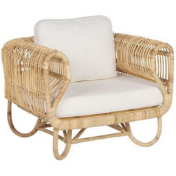 Beliani Garden Armchair Dolcedo Rattan Natural