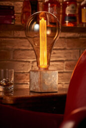 Auraglow Mysa Bronzed Effect Stone Table Desk Lamp - Multnomah - With Ag547 - thumbnail 9