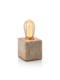Auraglow Mysa Bronzed Effect Stone Table Desk Lamp - Multnomah - With Ag547 - thumbnail 2