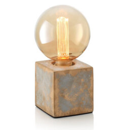 Auraglow Mysa Bronzed Effect Stone Table Desk Lamp - Multnomah - With Ag547 - thumbnail 4