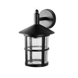 CGC Lighting Cgc Olivia Large Black Traditional Outdoor Wall Lantern Clear Glass Diffuser - thumbnail 3