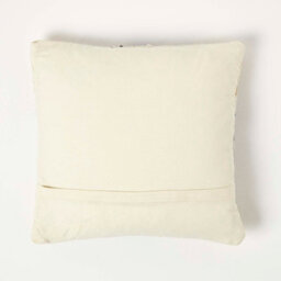Homescapes Agra Handwoven Gold And Black Kilim Cushion With Feather Filling - thumbnail 2
