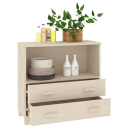Berkfield Sideboard Honey Brown 85X35X80 Cm Solid Wood Pine - thumbnail 4
