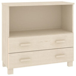 Berkfield Sideboard Honey Brown 85X35X80 Cm Solid Wood Pine - thumbnail 2