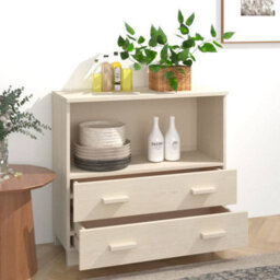 Berkfield Sideboard Honey Brown 85X35X80 Cm Solid Wood Pine - thumbnail 3
