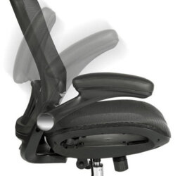 Teknik Harmony Mesh Executive Chair Black With Removable Headrest, Gas Lift Seat Height Adjustment And Tilt To Seat And Back - thumbnail 8