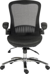 Teknik Harmony Mesh Executive Chair Black With Removable Headrest, Gas Lift Seat Height Adjustment And Tilt To Seat And Back - thumbnail 4