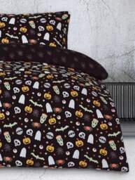 Smart Living Super Soft Spooky & Magical Halloween Reversible Duvet Cover With Pillowcase - thumbnail 4