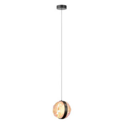Luminosa Lighting Luminosa Misterio Modern Globe Pendant Ceiling Light Dimmable Black 2700K 650Lm Colorful Shade - thumbnail 1