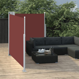 Walplus Retractable Side Awning Garden Sun Shade Canopy Gazebo For Back Door, Porch, Patio Brown 140X600 Cm - thumbnail 3